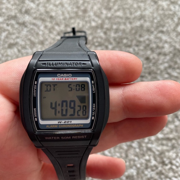 Casio Illuminator Watch Water Resist Black Digital - Picture 2 of 5